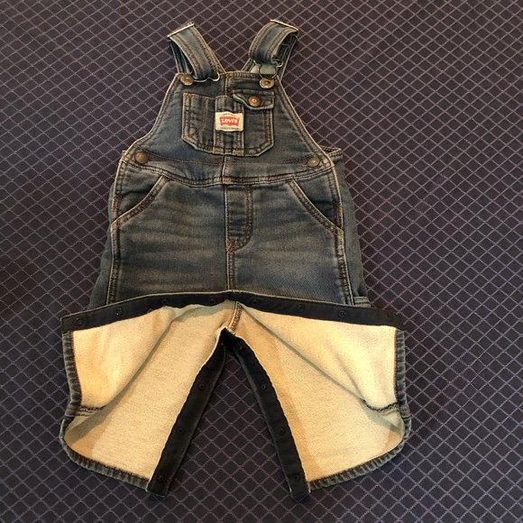 LEVI'S infant classic denim bib overalls - Size 12 mo - Blue - Picture 4 of 8